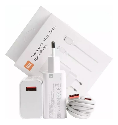 Carregador E Cabo Xiaomi Turbo Qc 4.0 33w - Premium