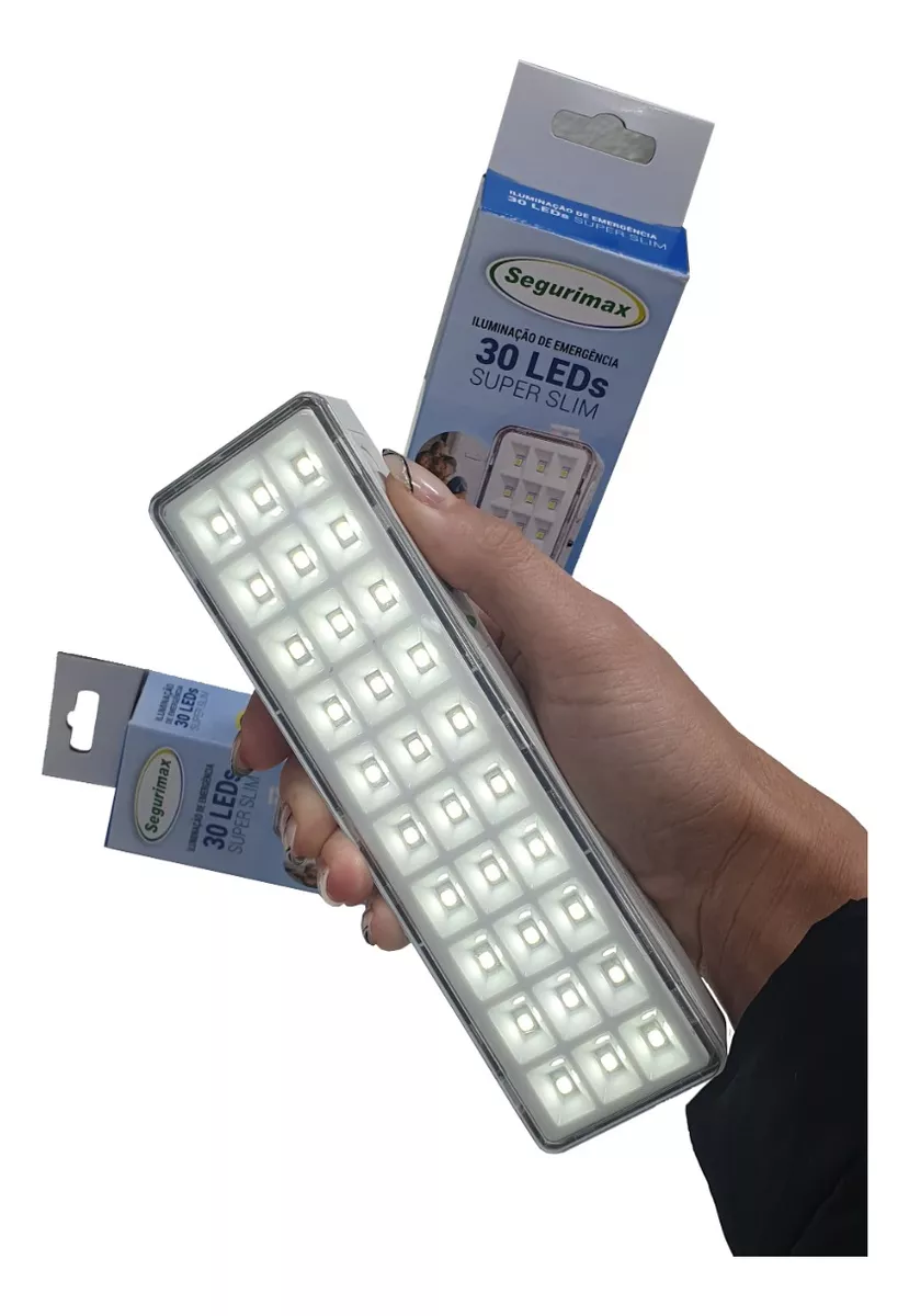Luz de Emergência Lanterna Led Bivolt Bateria Recarregável Emergência P/ Mesa - Imagem 2