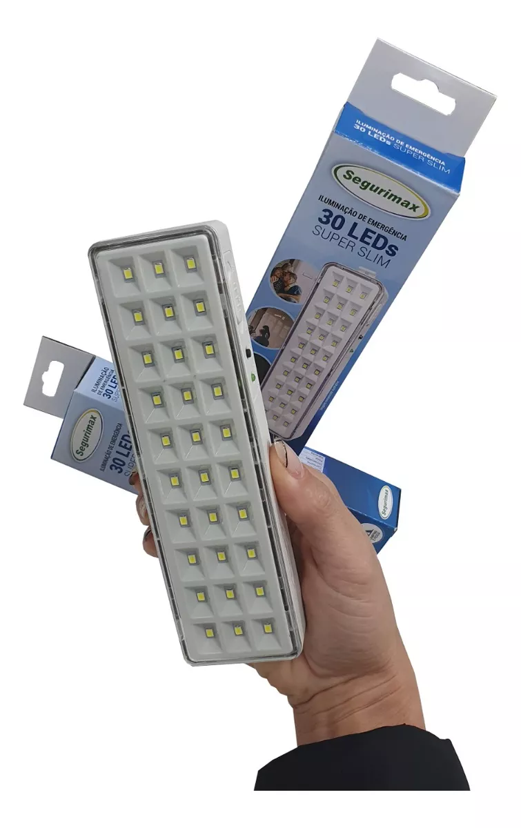 Luz de Emergência Lanterna Led Bivolt Bateria Recarregável Emergência P/ Mesa - Imagem 3