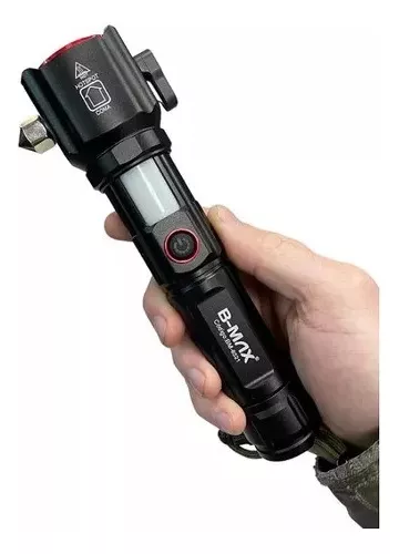 Lanterna De Led Tática com Quebra Vidro B-Max Bm-8521 - Imagem 6