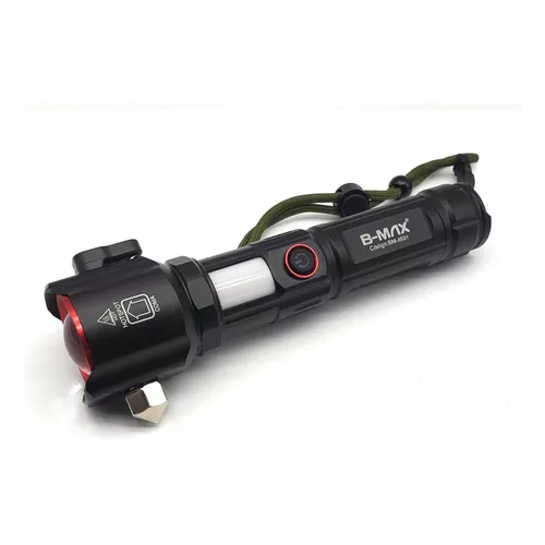 Lanterna De Led Tática com Quebra Vidro B-Max Bm-8521 - Imagem 5