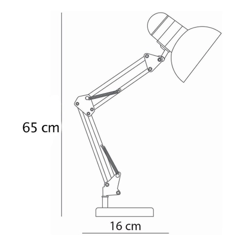 Luminária De Mesa Dobrável Vermelha - Imagem 4