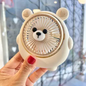 Mini Ventilador Portátil Mini Fan Estilo Urso - Imagem 3