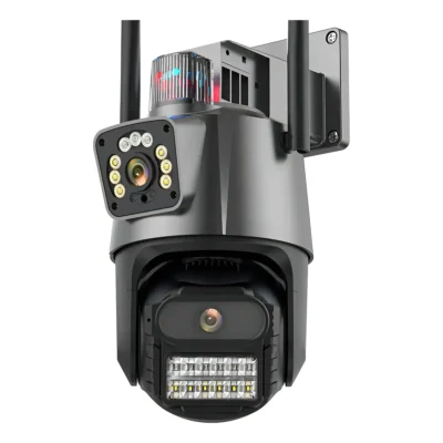 Câmera Externa Wifi Visão Noturna lende dupla Prova D'água Ip 360º app Yousse Modelo P11 lente 3.6