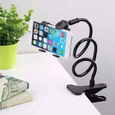 Suporte Para Celular Articulado Universal De Mesa Cama Garra - LE-035 IT-BLUE
