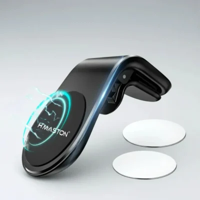 Suporte Magnético Veicular H'maston Cj-23 Para Celulares Cor Preto