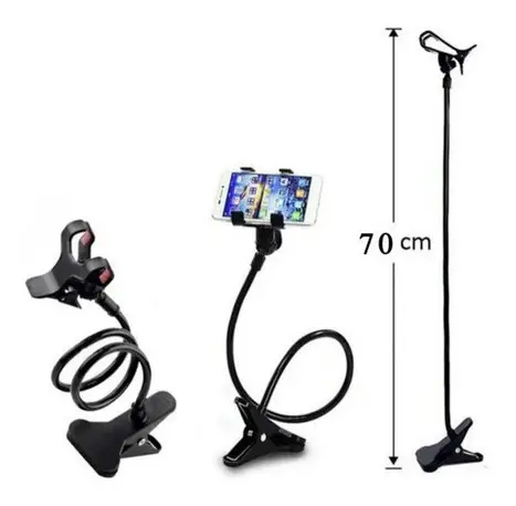 Suporte Para Celular Articulado Universal De Mesa Cama Garra - LE-035 IT-BLUE - Imagem 4