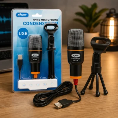 Microfone Condensador Usb Gamer Para Gravação Com Tripé Pc Notebook Podcast - Onistek