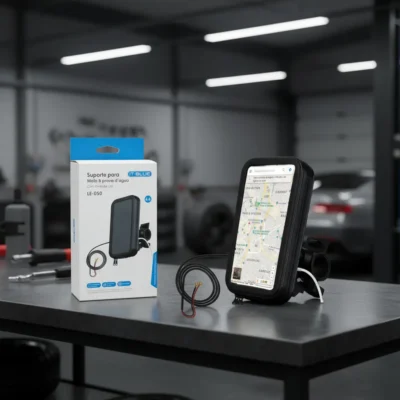 Suporte Celular Moto Carregador Usb Chuva A Prova D Agua